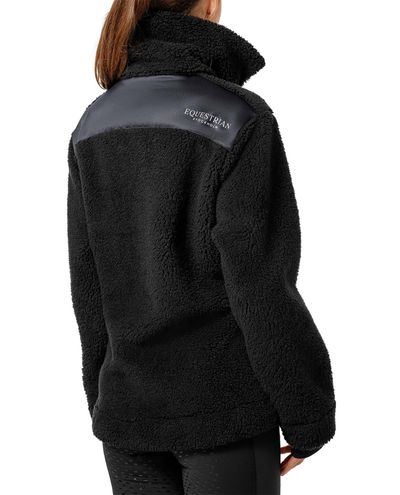 Teddy Fleece kabát Fekete Sötét óceán (XL)