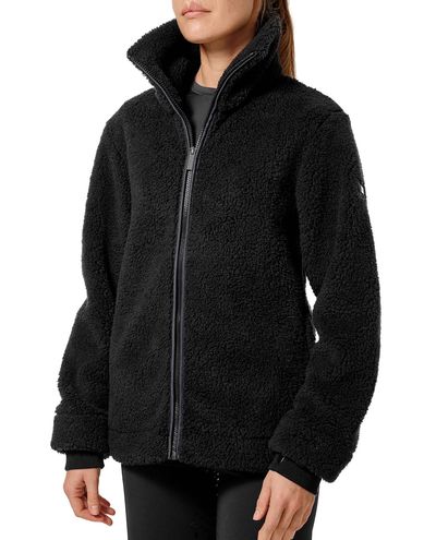 Teddy Fleece kabát Fekete Sötét óceán (XL)
